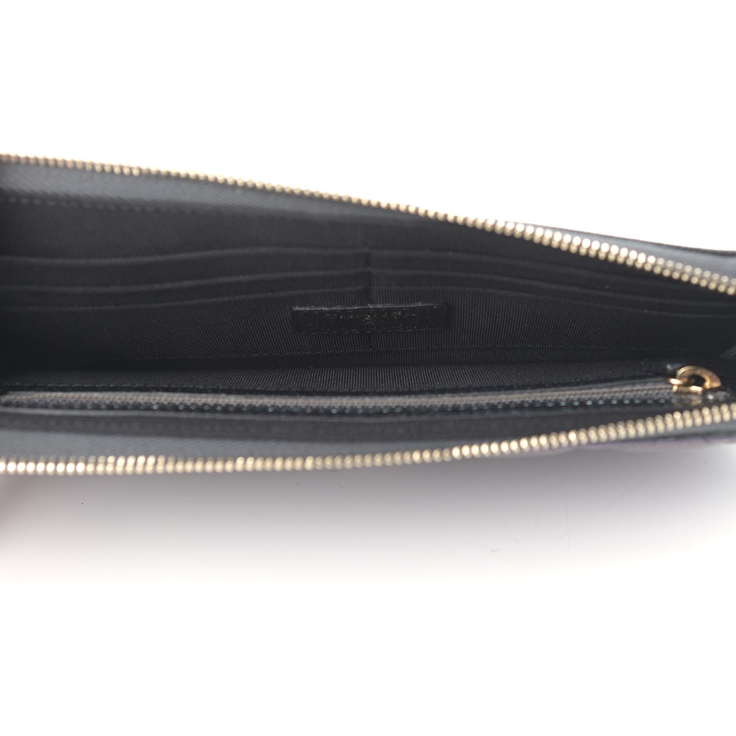 Chanel Iridescent Caviar Quilted Classic Pouch With Handle Black 6 of 8