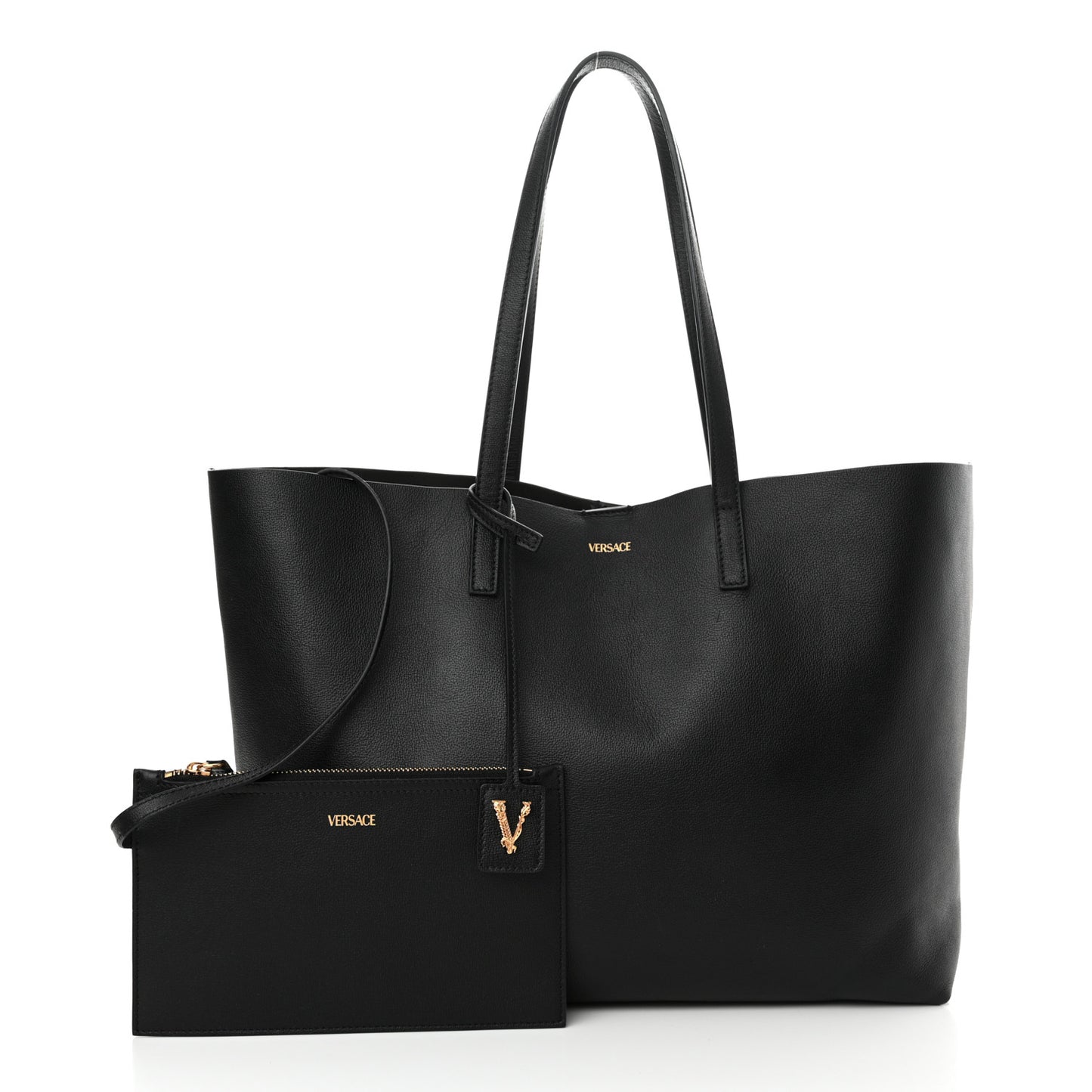 Calfskin Virtus Tote Black