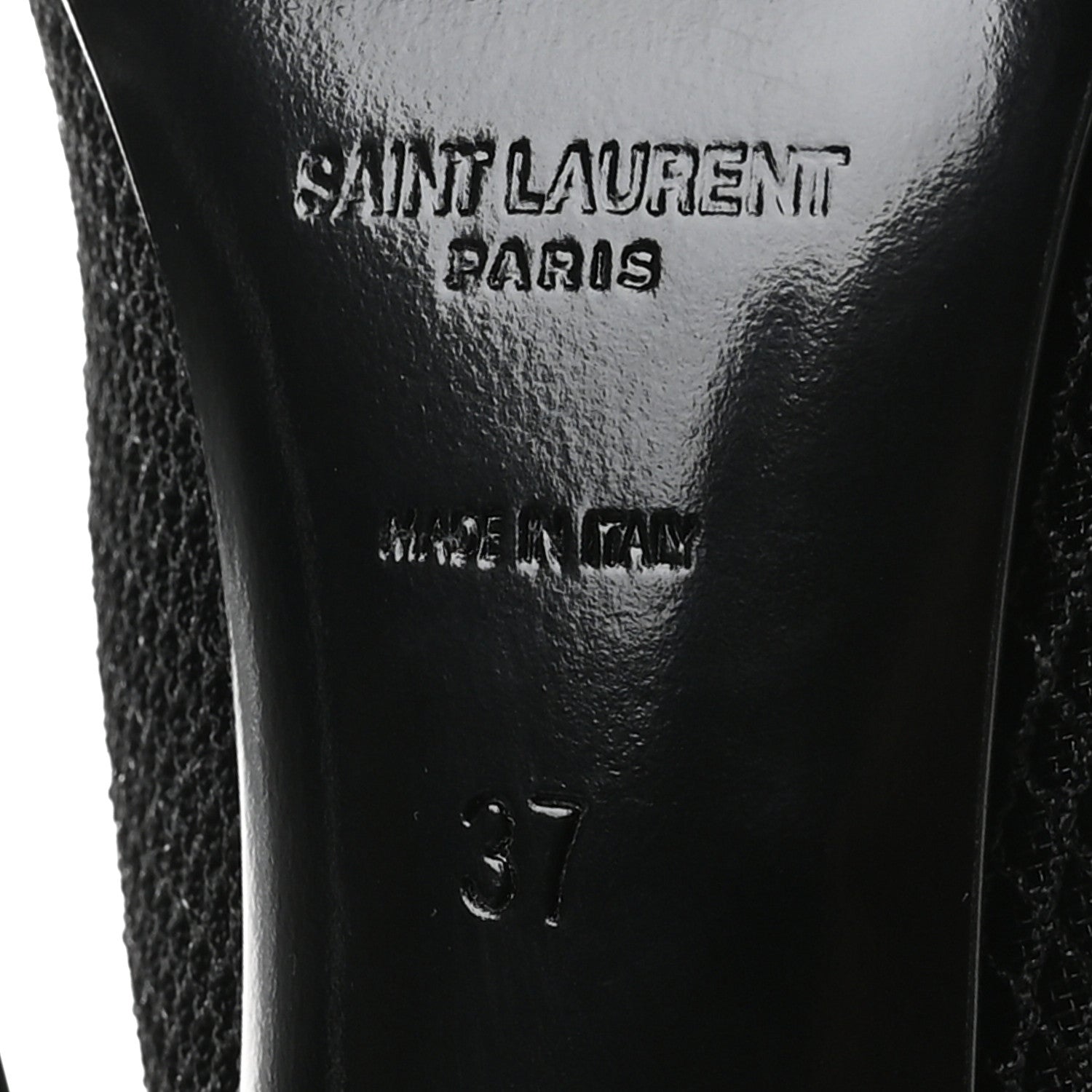 Saint Laurent Elba Applique Tulle Aston 115 Boots 37 Black 7 of 9