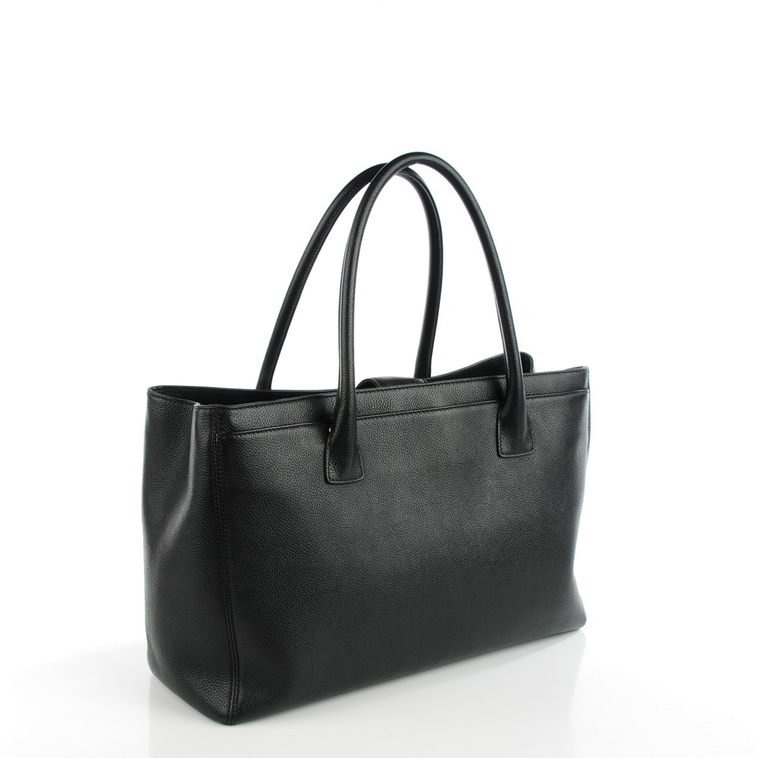 Chanel Calfskin Cerf Executive Shopper Tote Black 3 of 7