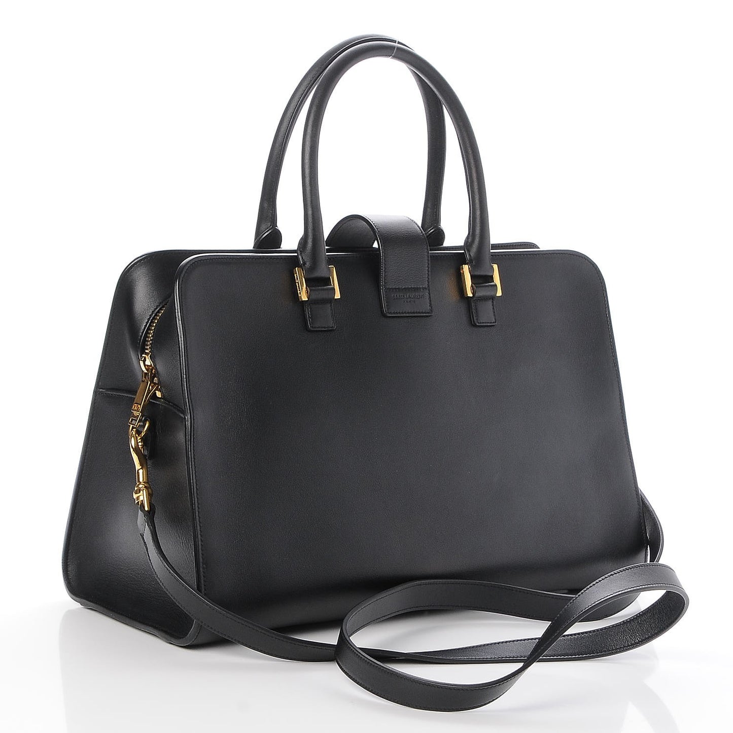 Smooth Calfskin Medium Monogram Cabas Black