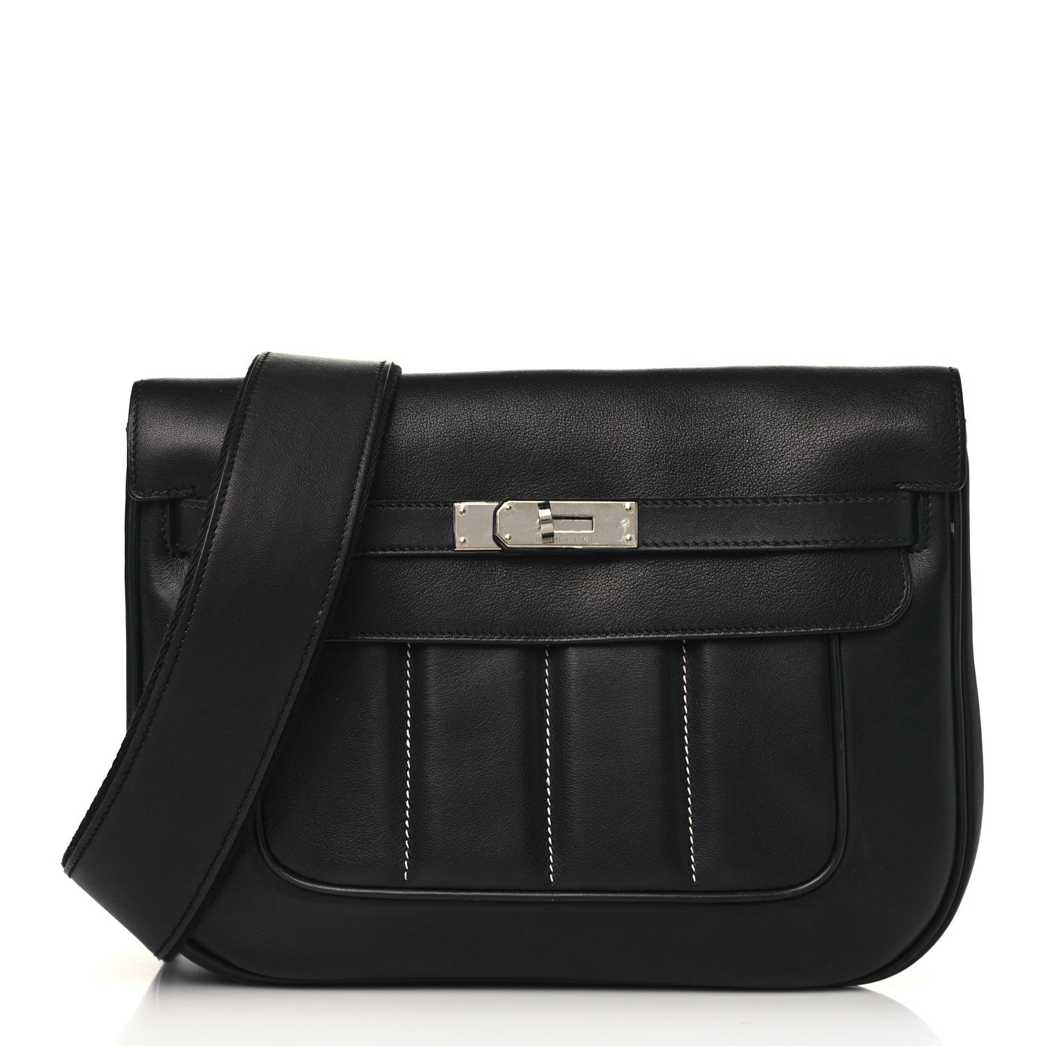 Hermes Veau Swift Sac Berline 28 Black 1 of 11