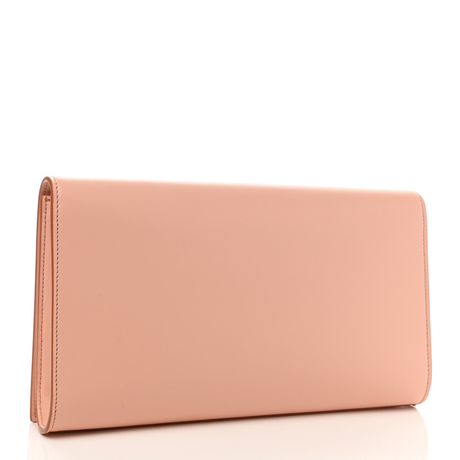 Saint Laurent Calfskin Monogram Large Belle De Jour Clutch Pink 3 of 7