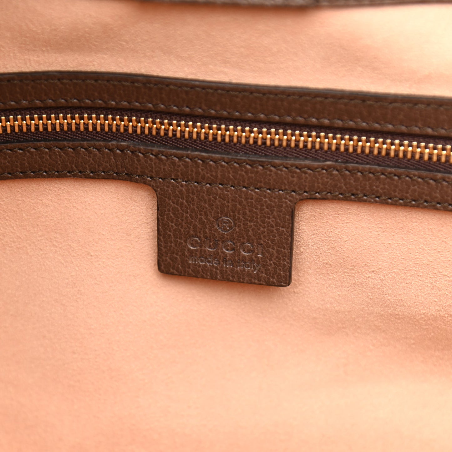 GG Supreme Monogram Medium Ophidia Shopping Tote Brown
