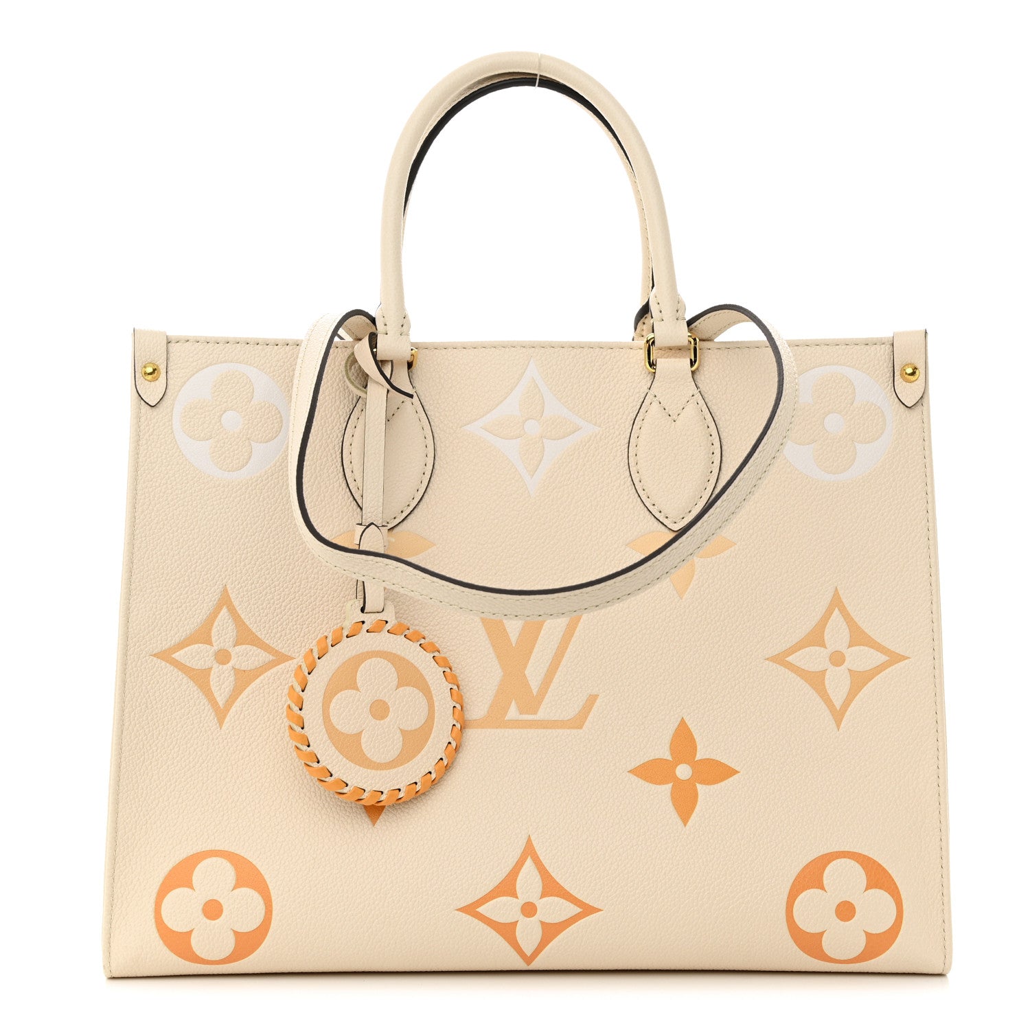 Louis Vuitton Empreinte Monogram Giant By The Pool Onthego MM Cream Saffron 1 of 11