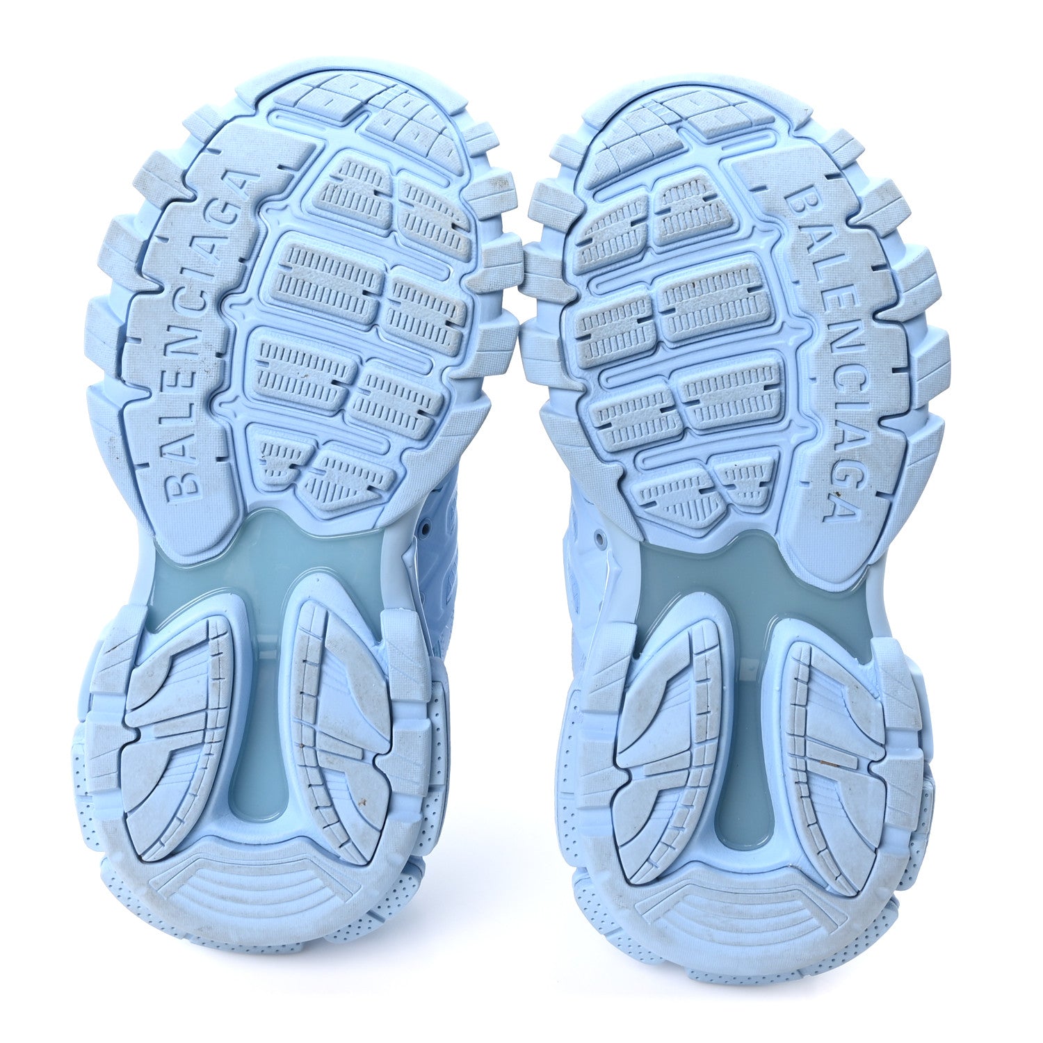 Balenciaga Mesh Nylon Womens Track Sneakers 37 Light Blue 6 of 10