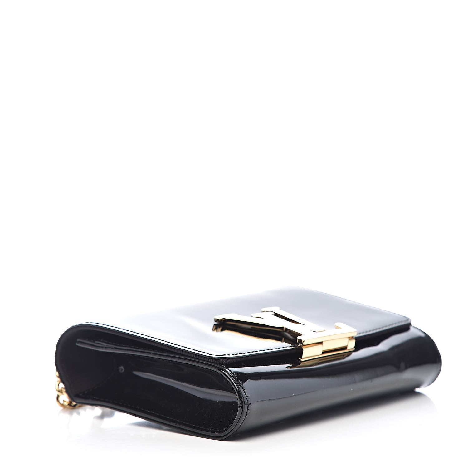 Louis Vuitton Patent Chain Louise MM Black 4 of 10