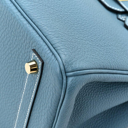 Hermes Togo BIRKIN 30 Blue Jean 11 of 17