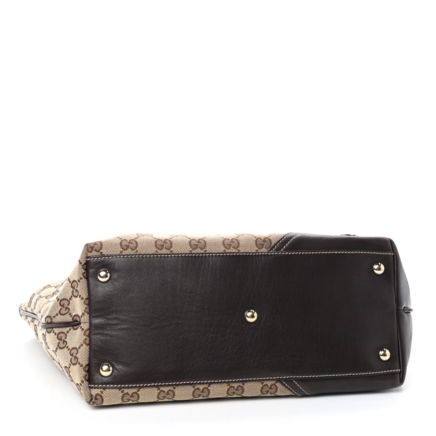 Gucci Monogram Medium New Britt Tote Brown 4 of 10