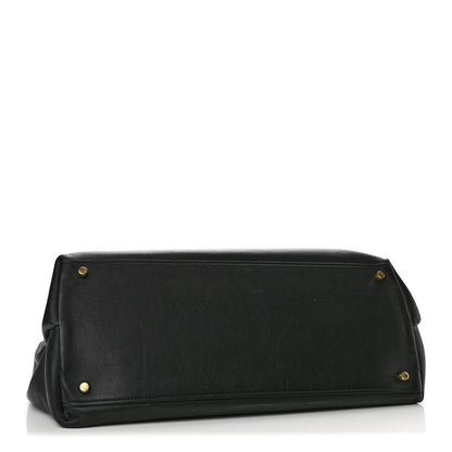 Bottega Veneta Silky Calfskin Large Andiamo Shoulder Bag Black 4 of 11