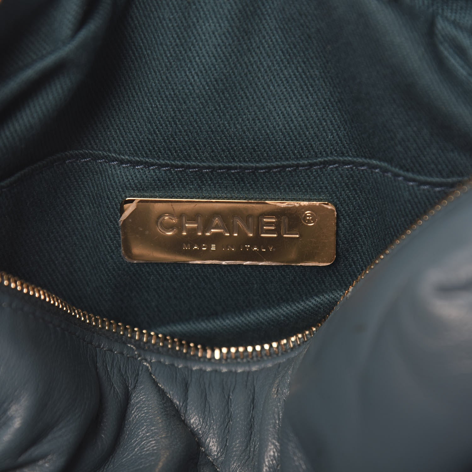 Chanel Lambskin Quilted Small Bowling Bag Turquoise 6 of 10