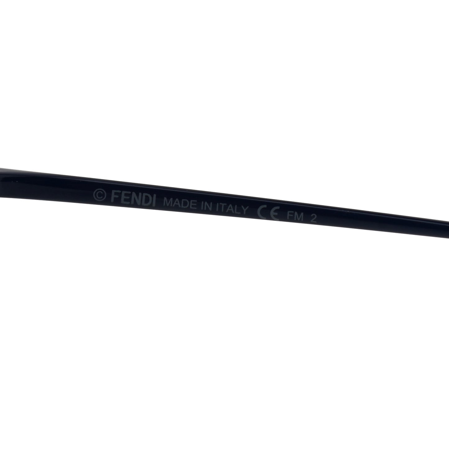 Metal F is Fendi Printed Run Away Round Frame Sunglasses FF 0285/S Black