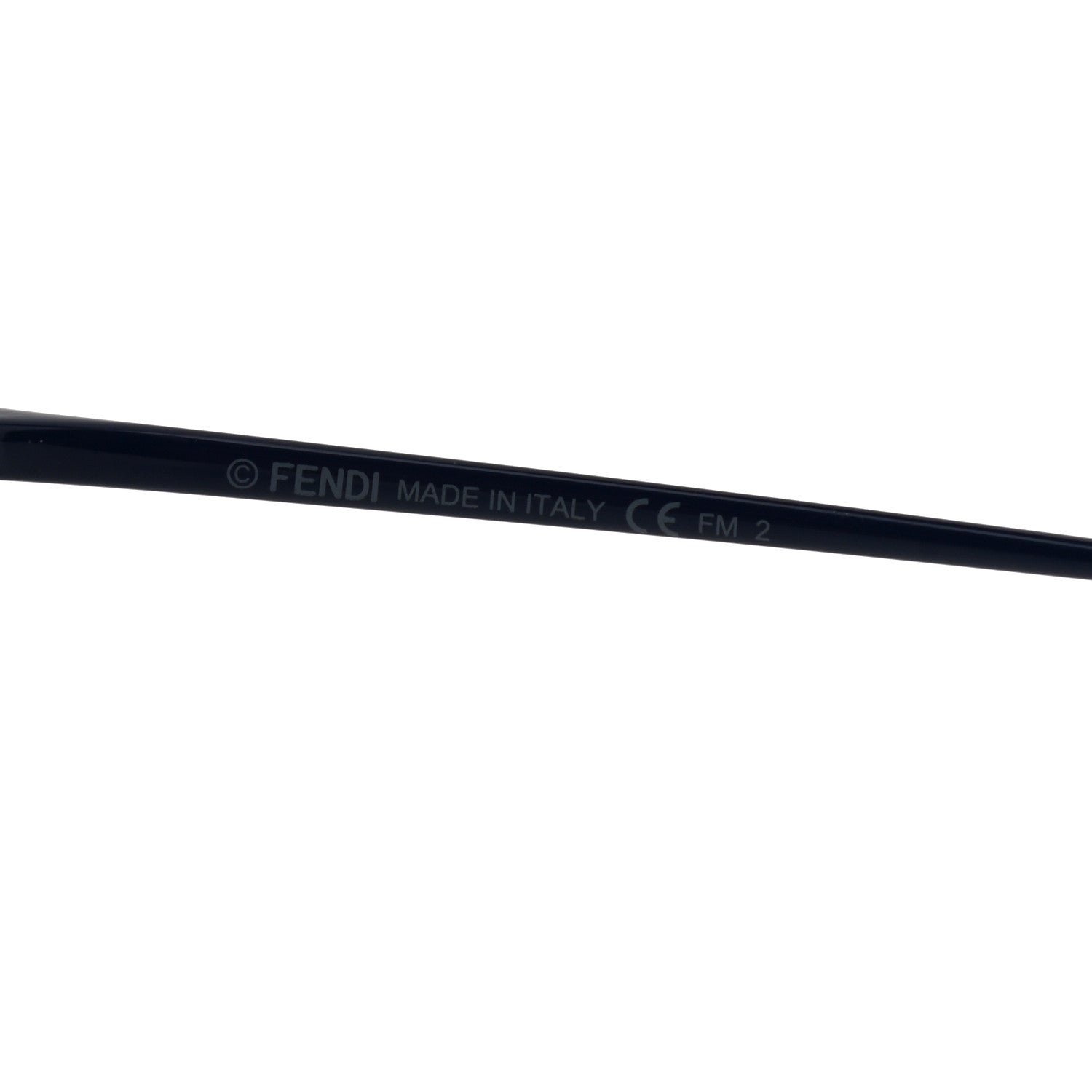 Fendi Metal F is Fendi Printed Run Away Round Frame Sunglasses FF 0285/S Black 6 of 8