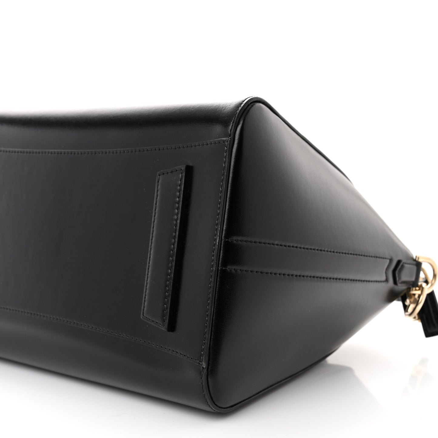Shiny Lord Calfskin Medium Antigona Black