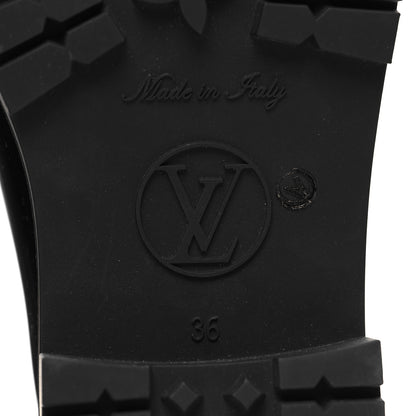 Louis Vuitton Rubber Embossed Monogram Splash Rain Short Boots 36 Black 7 of 8
