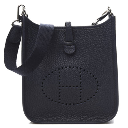 Hermes Taurillon Clemence Amazone Evelyne TPM Bleu Nuit Bleu Indigo 1 of 12
