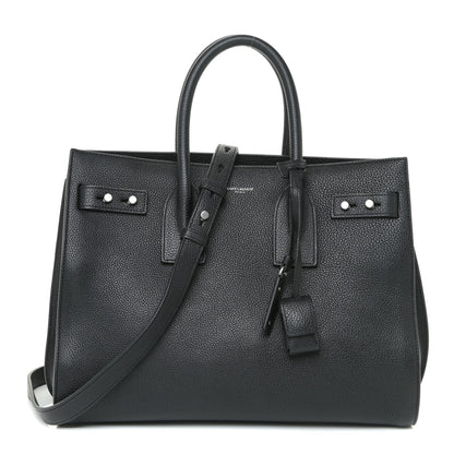 Saint Laurent Grained Calfskin Small Supple Sac De Jour Black 1 of 15