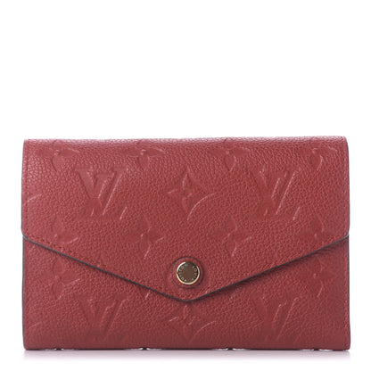 Louis Vuitton Empreinte Compact Curieuse Wallet Cherry 1 of 12