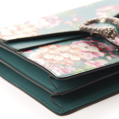 Gucci Calfskin Blooms Print Medium Dionysus Shoulder Bag Bright Emerald Multicolor 6 of 10