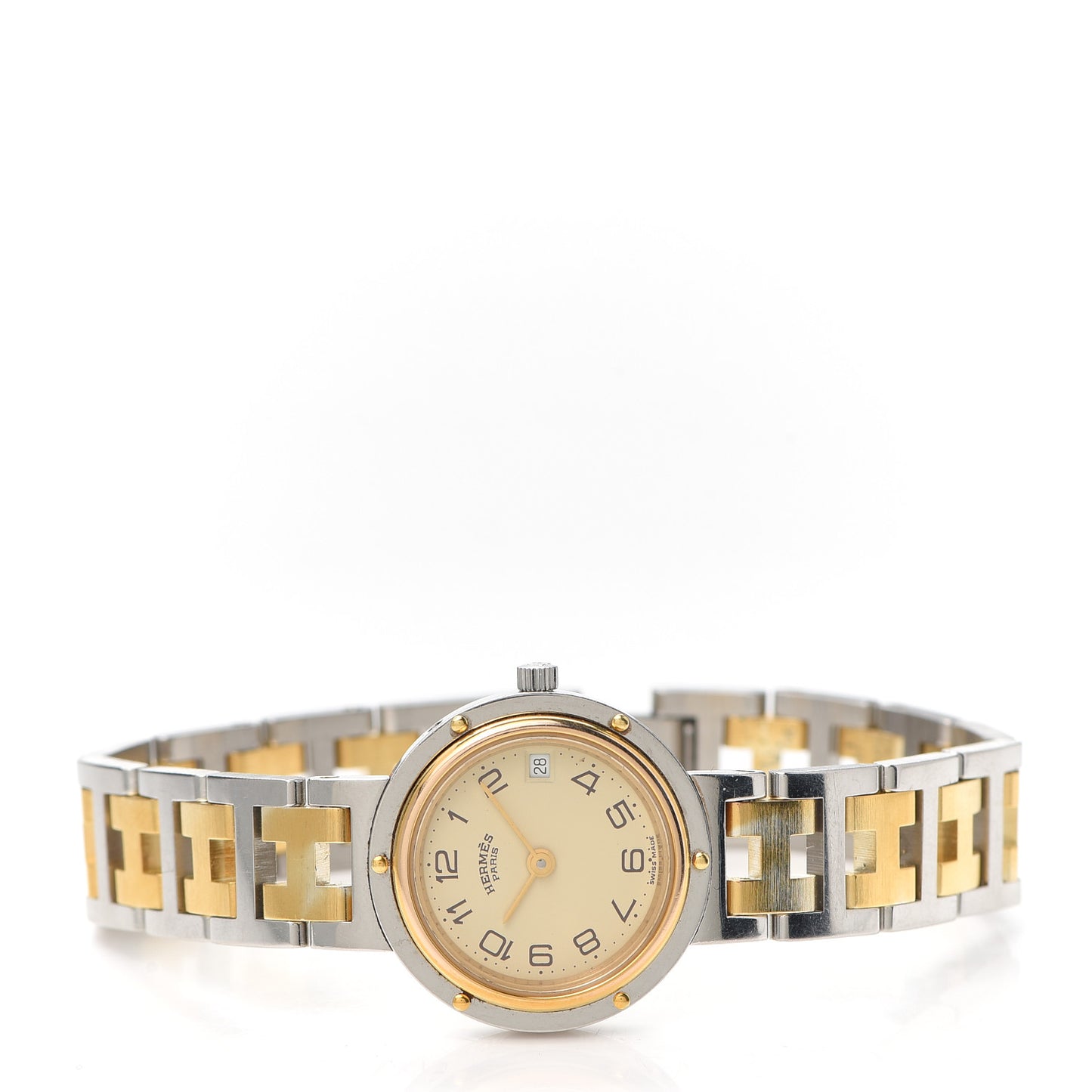 Stainless Steel 24mm Clipper Quartz Watch Gold