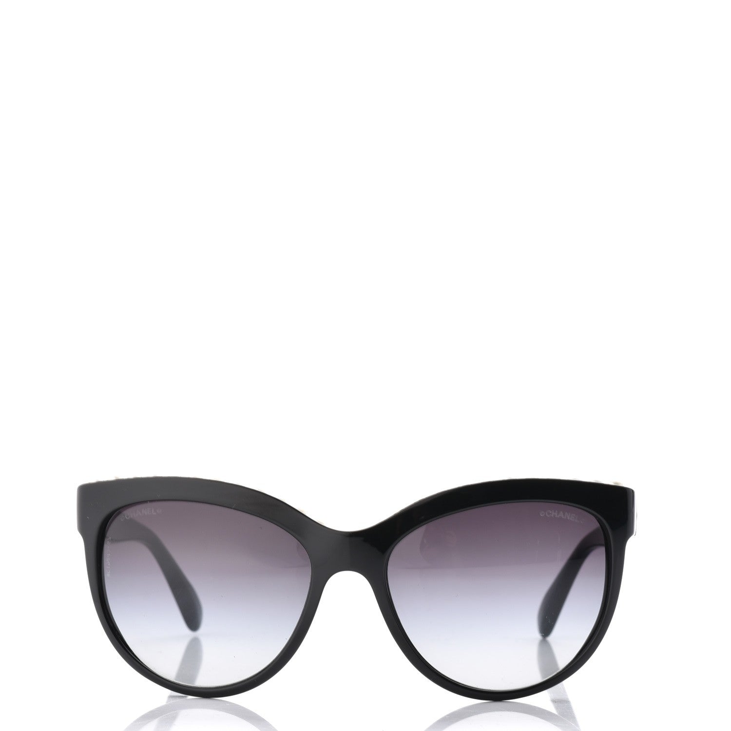 Chanel Freshwater Cultured Pearl Butterfly Sunglasses 6040-H Black 2 of 10
