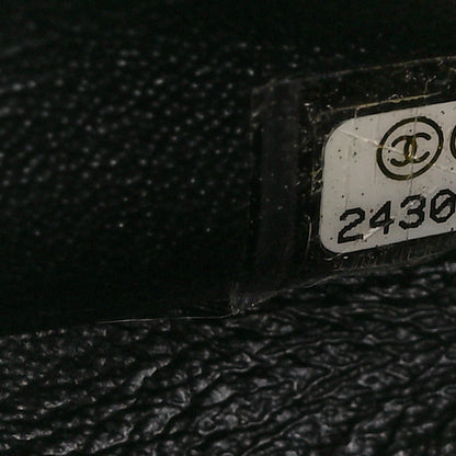 Chanel Lambskin Reverse Chevron Quilted Mini Round Top Handle Flap Black 8 of 11