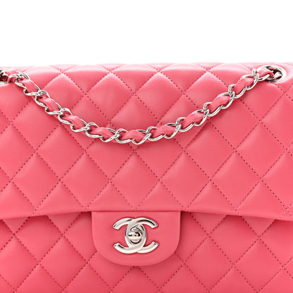 Chanel Lambskin Quilted Medium Double Flap Pink 8 of 11