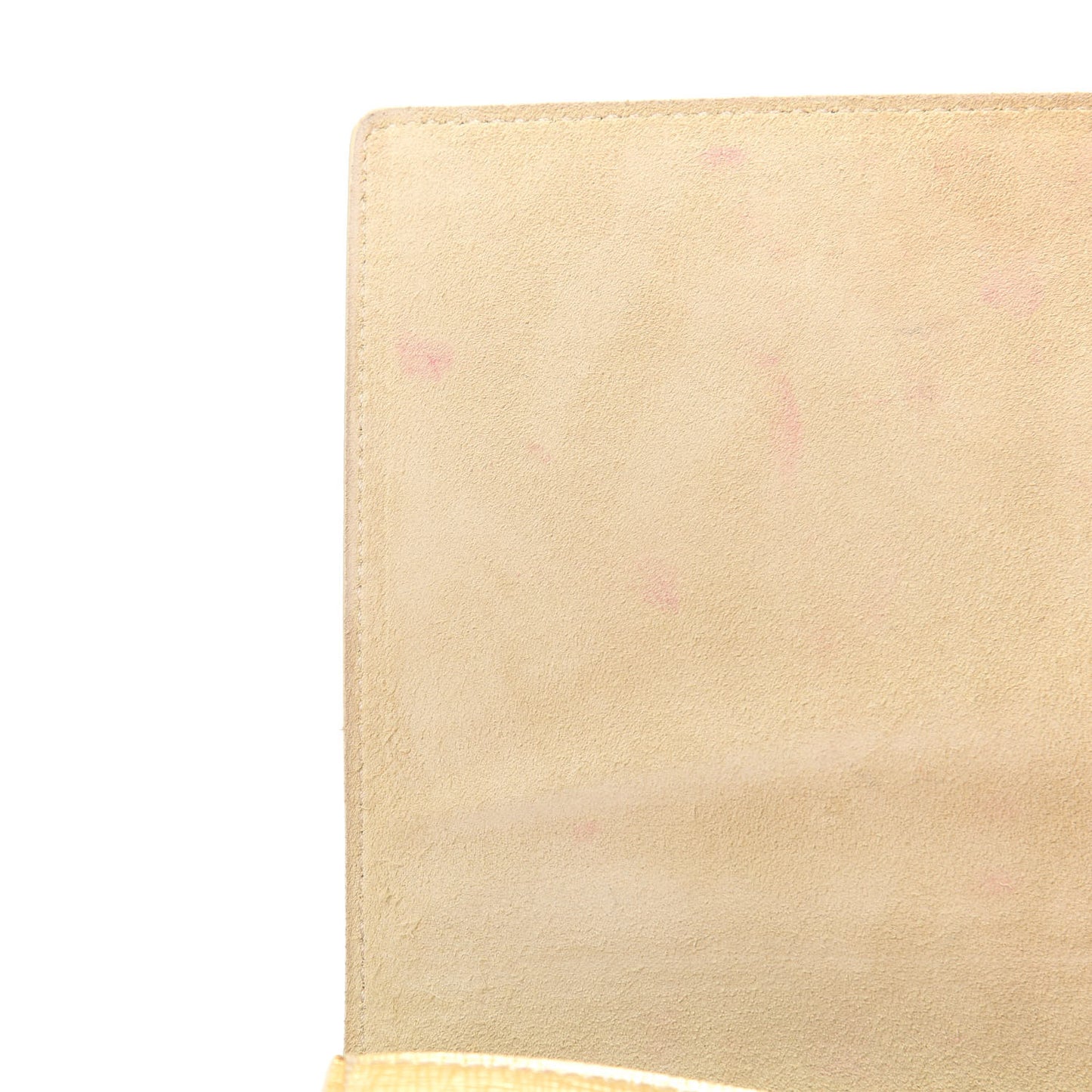 Metallic Textured Calfskin Monogram Large Belle De Jour Clutch Gold