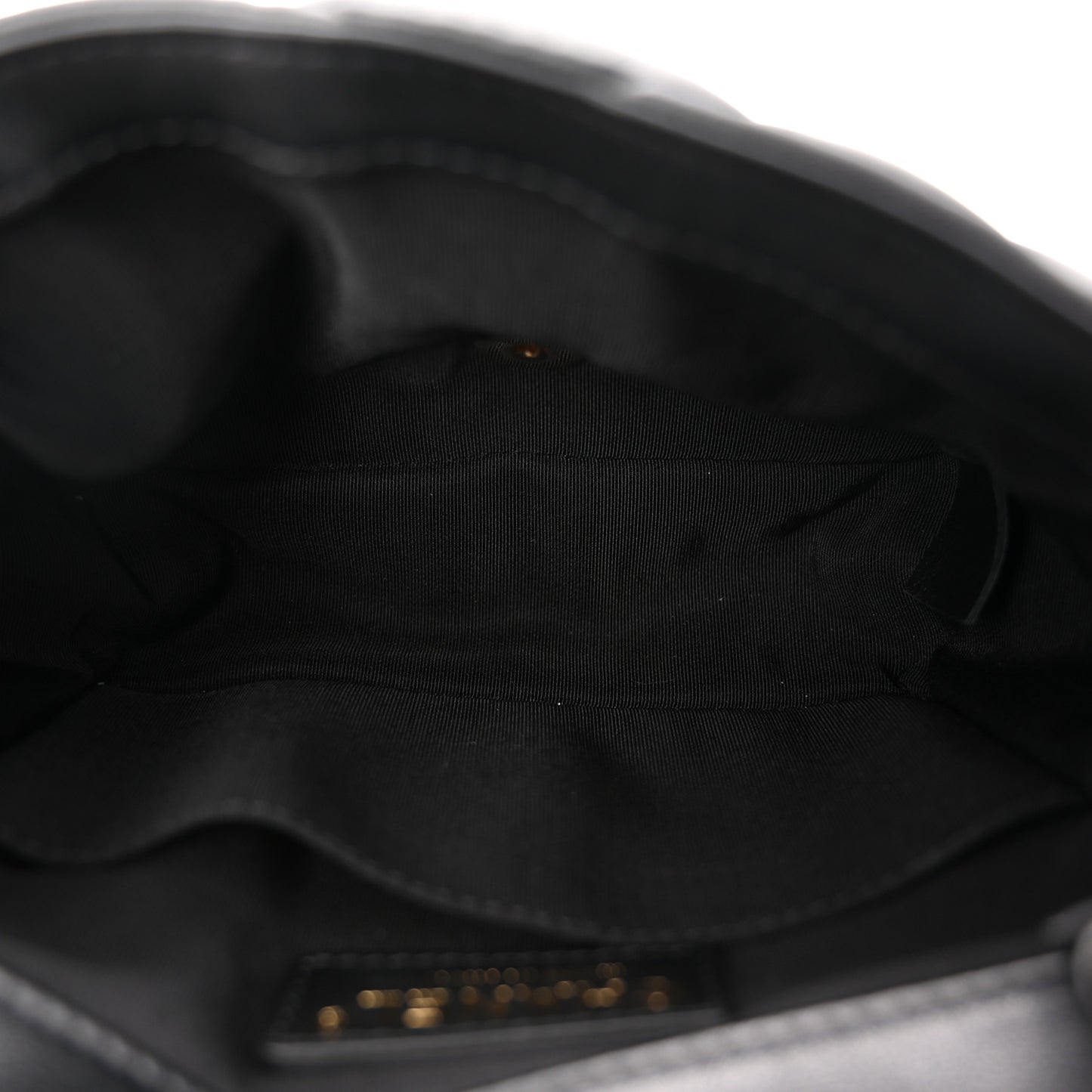 Calfskin Quilted Mini Square Bubbly Flap Black