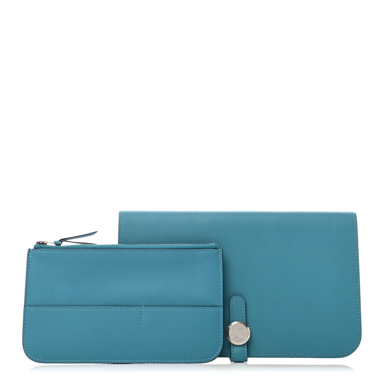 Hermes Swift Dogon Duo Wallet Turquoise 1 of 10