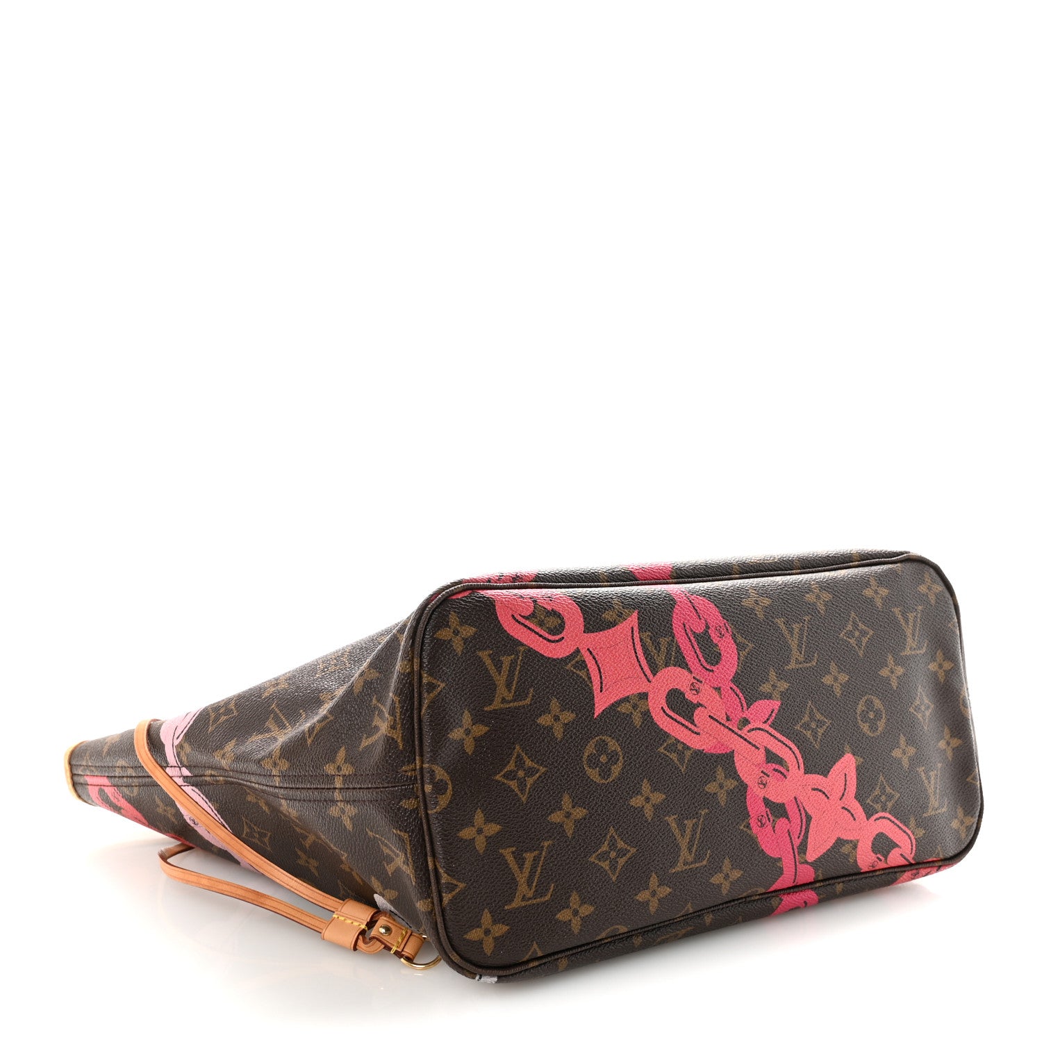 Louis Vuitton Monogram Bay Neverfull MM Rose Ballerine Poppy 5 of 10