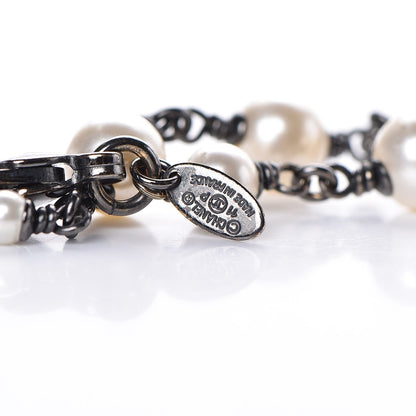 Chanel Ruthenium Pearl CC Long Necklace 4 of 4