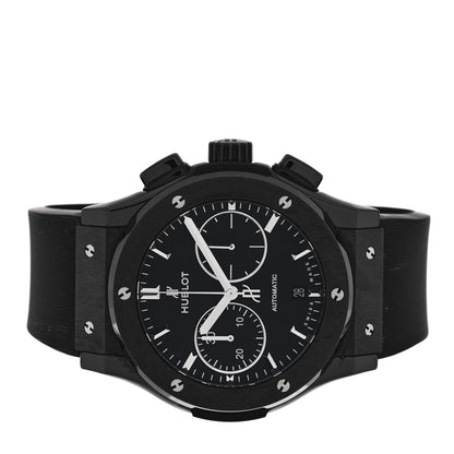 Hublot Ceramic Rubber 45mm Classic Fusion Chronograph Automatic Watch Black 521.CM.1171.RX 2 of 6