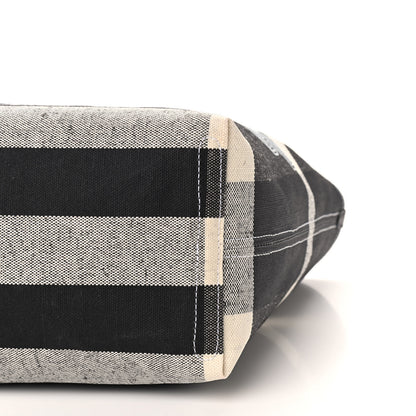 Burberry Coated Canvas Mega Check Medium Doodle Tote Black 8 of 8
