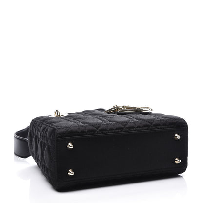 Christian Dior Satin Swarovski Crystal Cannage My ABC Lady Dior Black 3 of 10