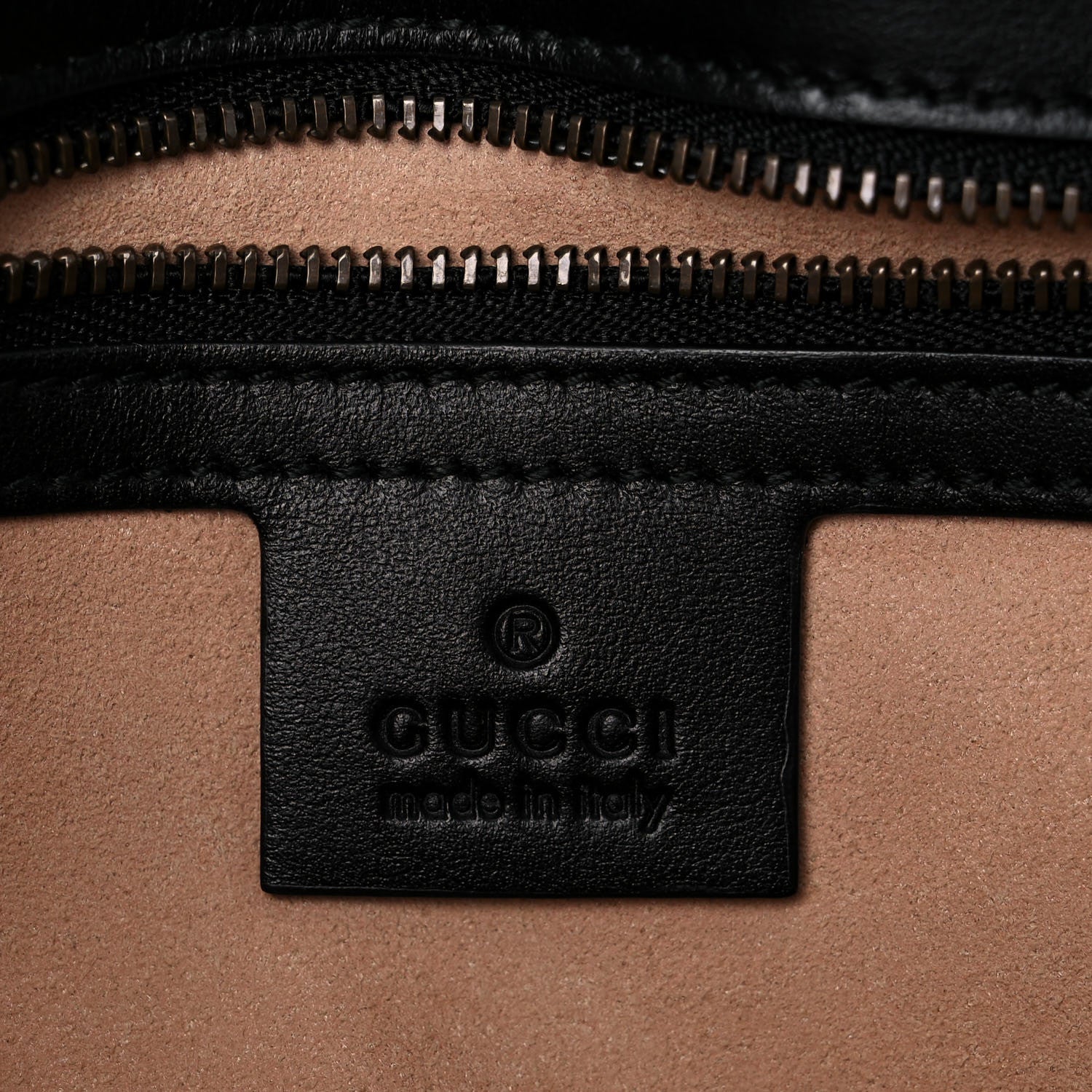 Gucci Calfskin Matelasse Small GG Marmont Shoulder Bag Black 6 of 20