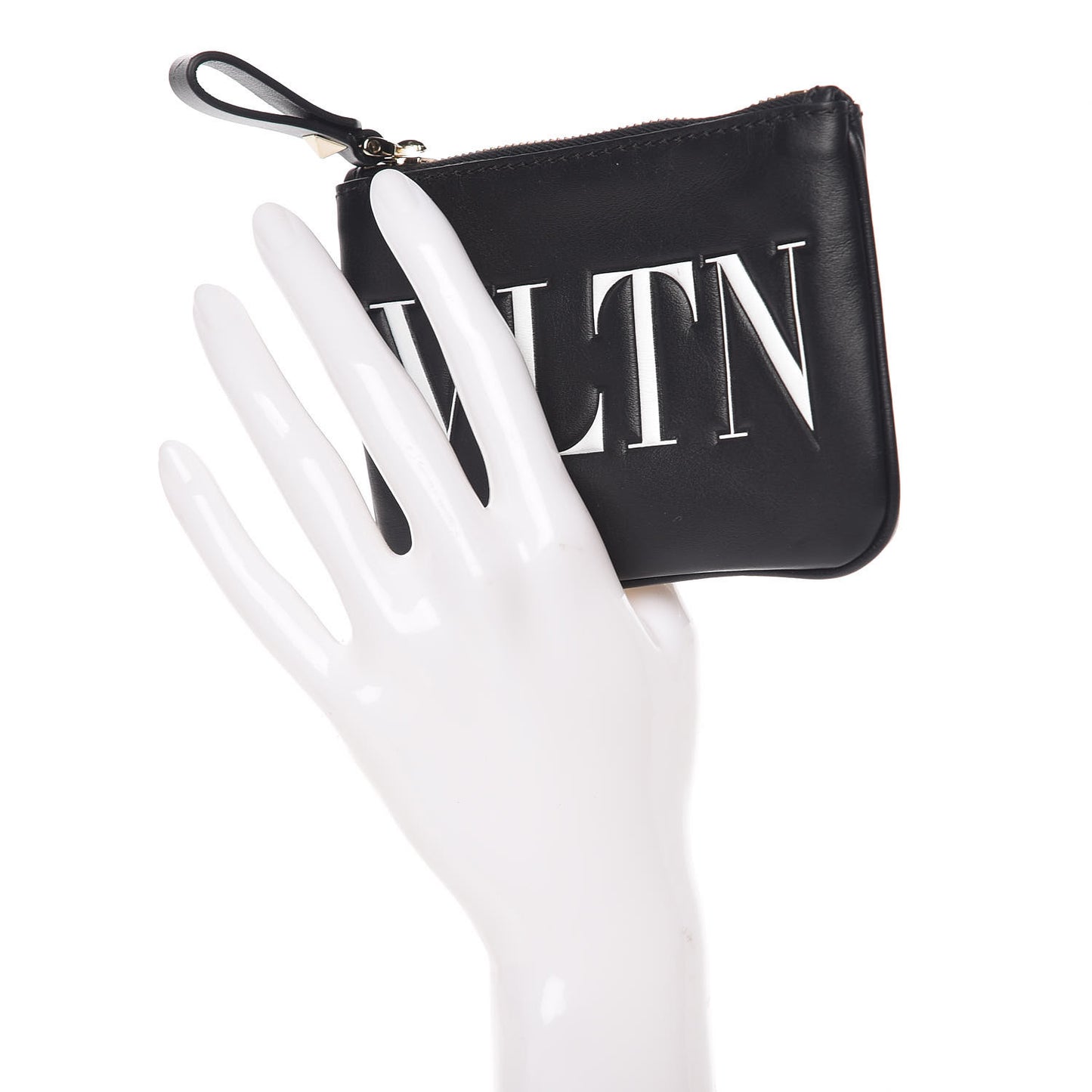 Calfskin VLTN Coin Purse Black
