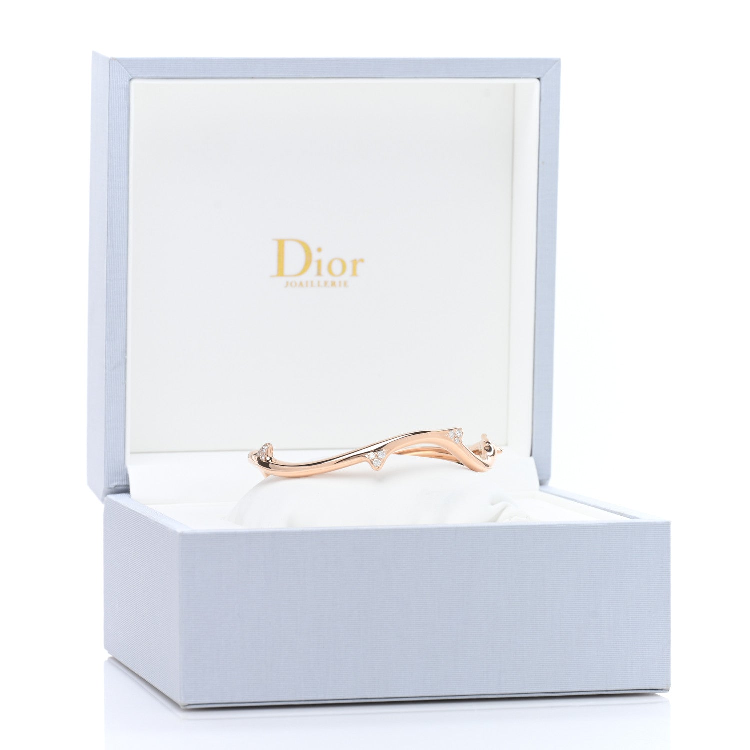 Christian Dior CHRISTIAN DIOR 18K Rose Gold Diamond Bois de Rose Bracelet 5 of 5