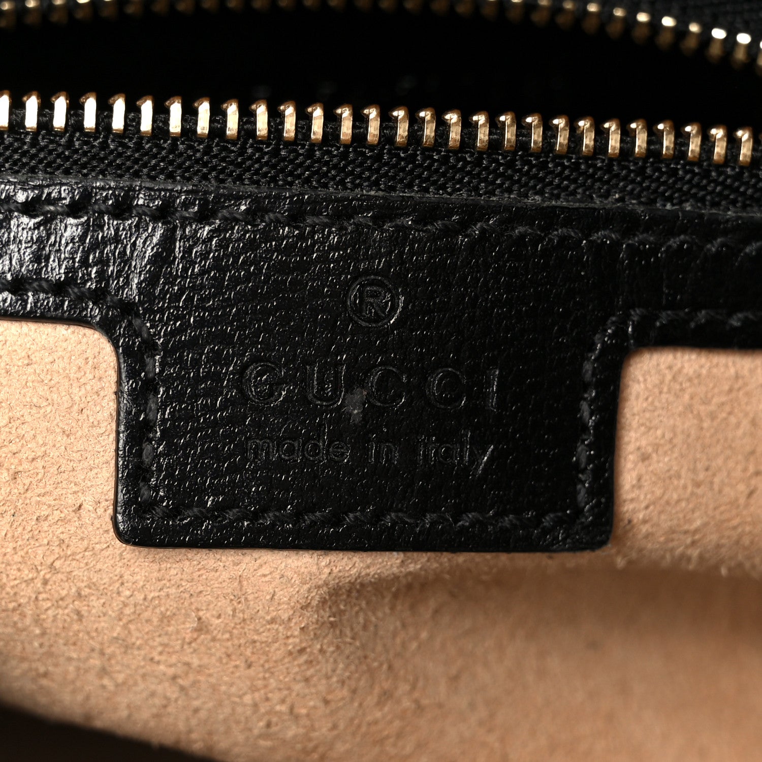 Gucci Textured Calfskin Small Horsebit 1955 Shoulder Bag Black 6 of 11