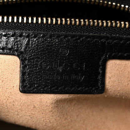 Gucci Textured Calfskin Small Horsebit 1955 Shoulder Bag Black 6 of 11