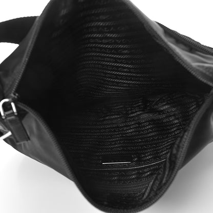 Prada Nylon Flat Messenger Bag Black 7 of 9