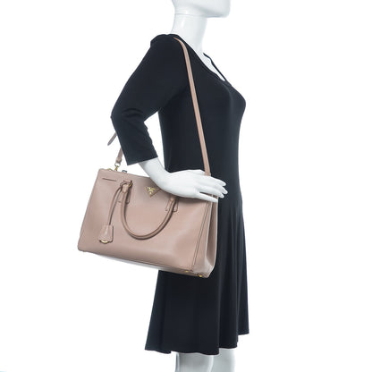 Prada Saffiano Medium Galleria Double Zip Tote Cammeo 2 of 16