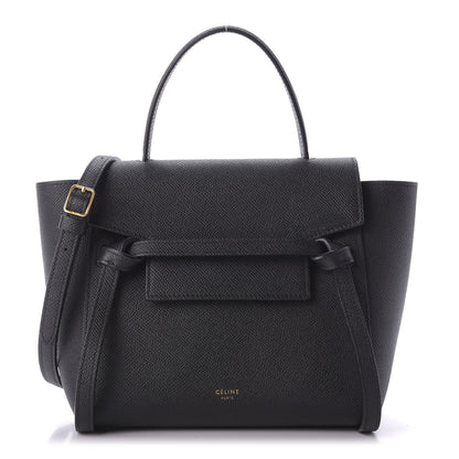 Celine Grained Calfskin Nano Belt Bag Black 1 of 9