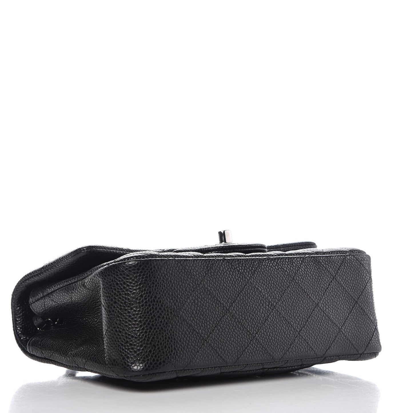 Caviar Quilted Mini Rectangular Flap Black
