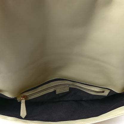 Fendi Nappa FF 1974 Embossed Large Baguette Banana 4 of 4