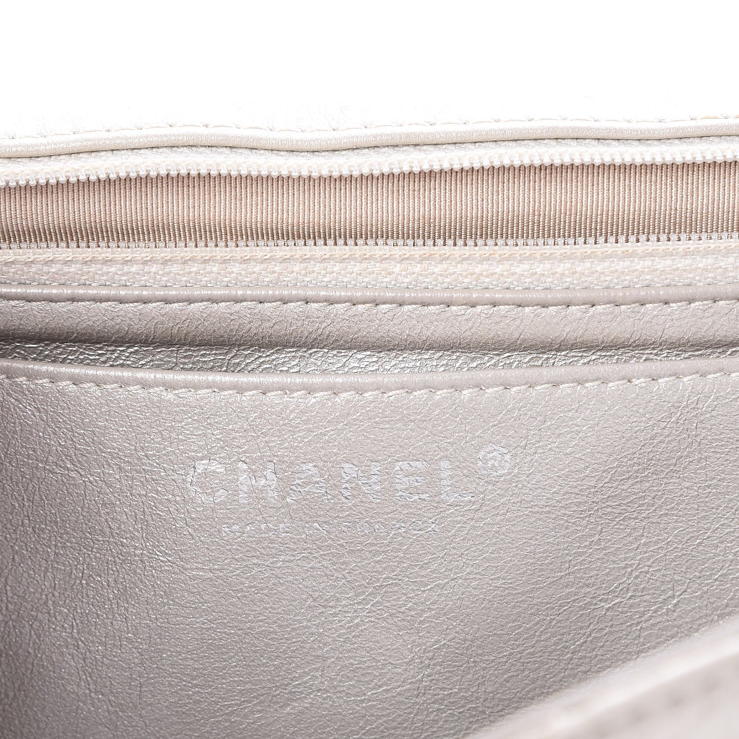 Chanel Metallic Lambskin Quilted Maxi Single Flap Silver 7 of 18