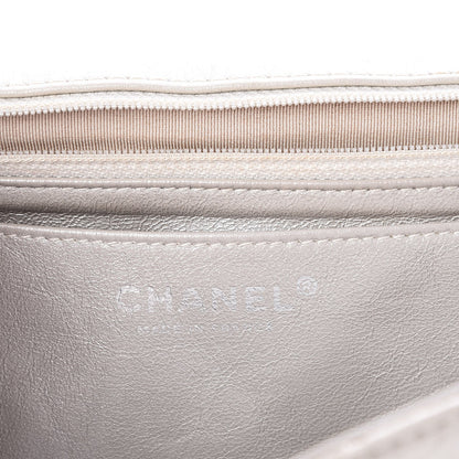 Chanel Metallic Lambskin Quilted Maxi Single Flap Silver 7 of 18