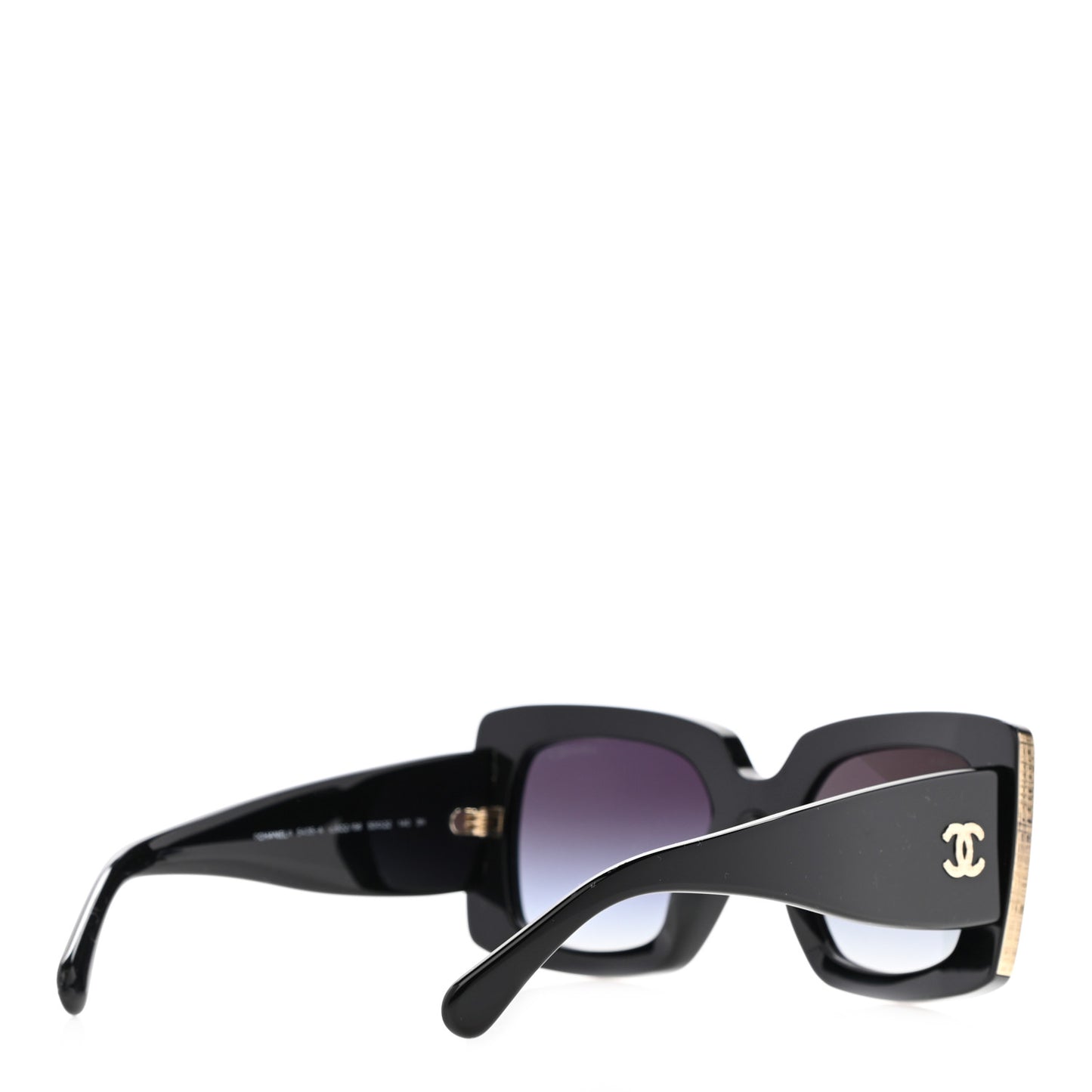 Acetate Rectangle Sunglasses 5435 Black
