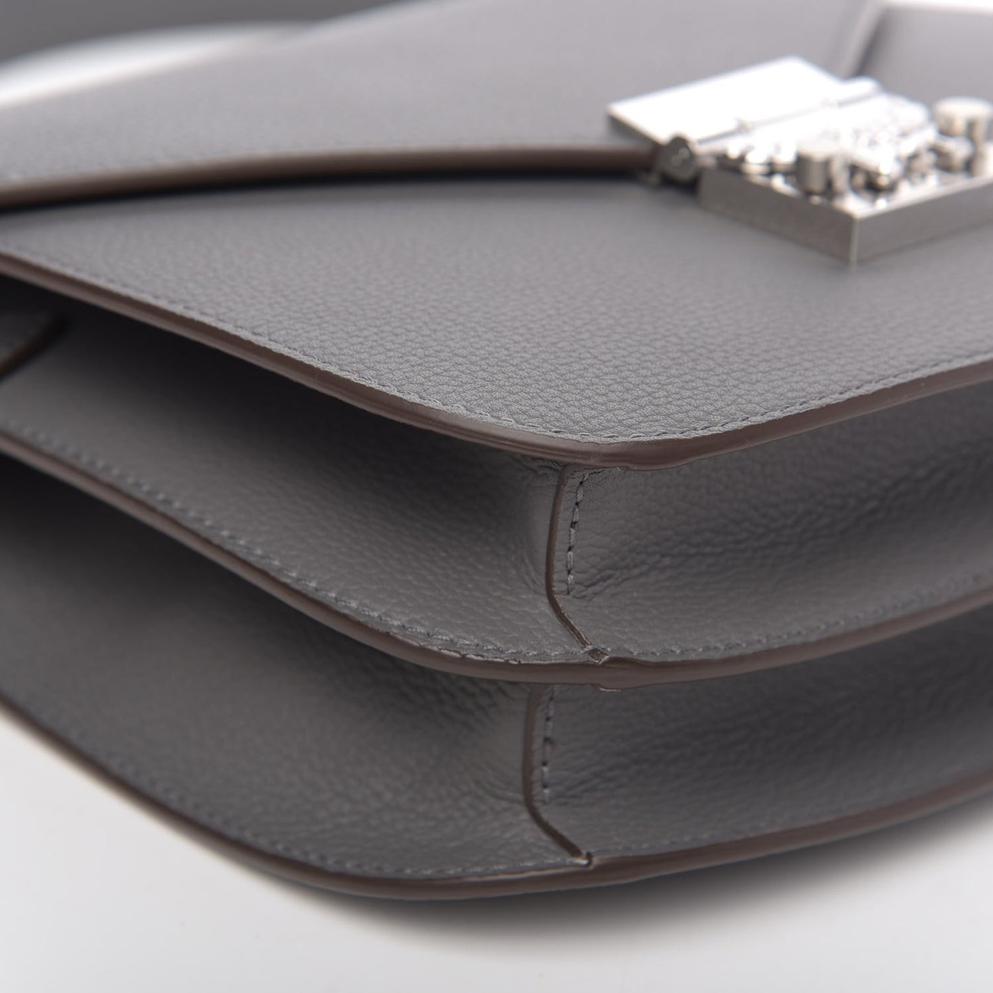 Park Avenue Calfskin Small Patricia Crossbody Bag Charcoal
