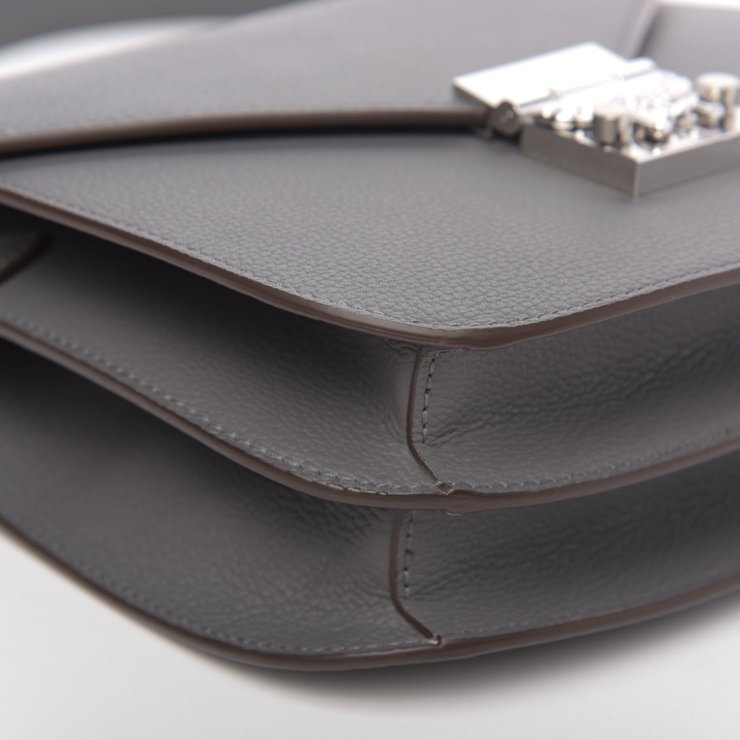 MCM Park Avenue Calfskin Small Patricia Crossbody Bag Charcoal 8 of 9